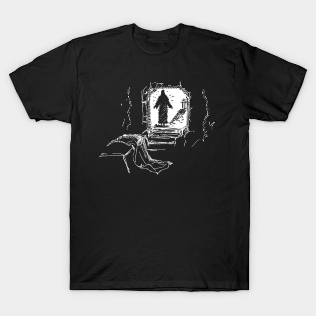 The resurrected Jesus Christ came out of the empty tomb T-Shirt by Reformer